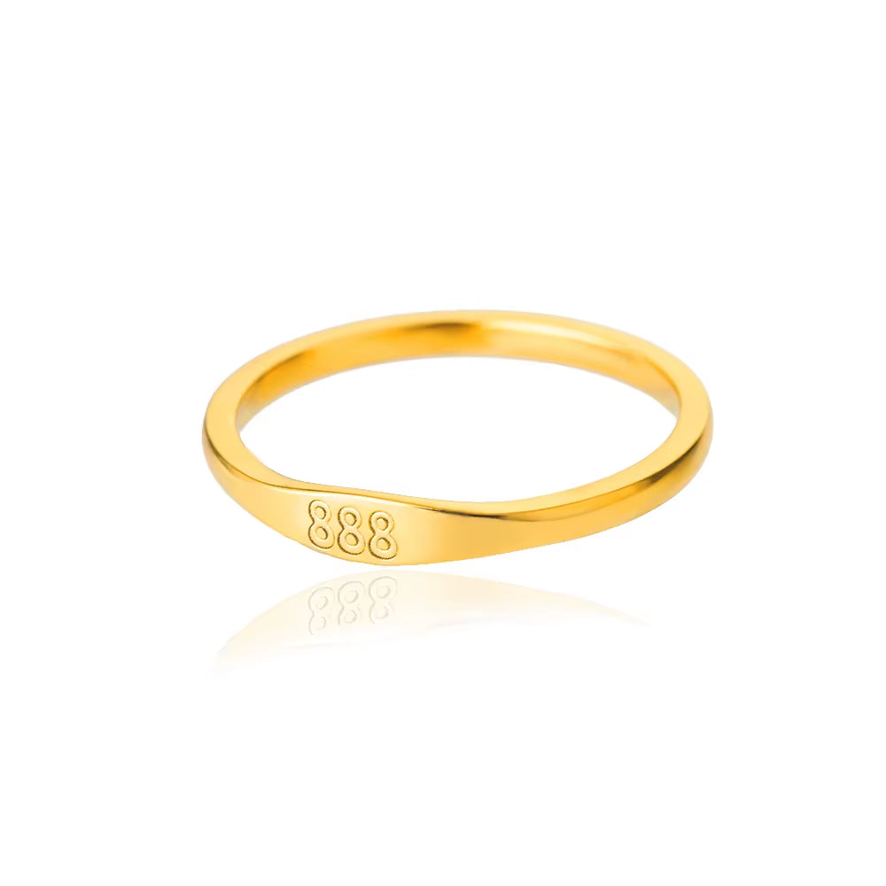 Lucky 11:11 Angel Number Rings for Women Stainless Steel Finger Ring Vintage Wedding Aesthetic Jewerly Gift Anillos Mujer