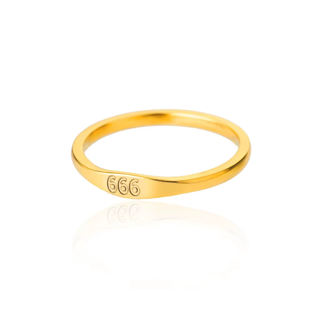 Lucky 11:11 Angel Number Rings for Women Stainless Steel Finger Ring Vintage Wedding Aesthetic Jewerly Gift Anillos Mujer