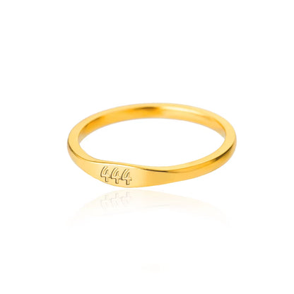 Lucky 11:11 Angel Number Rings for Women Stainless Steel Finger Ring Vintage Wedding Aesthetic Jewerly Gift Anillos Mujer